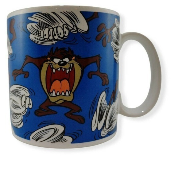 90s Taz Tasmanian Devil 1994 Coffee Mug Looney‎ Tunes Warner Bros Applause - Picture 2 of 5